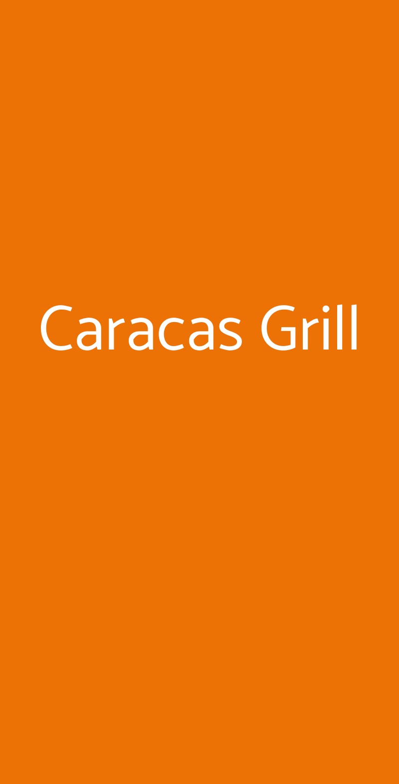 Caracas Grill Amantea menù 1 pagina