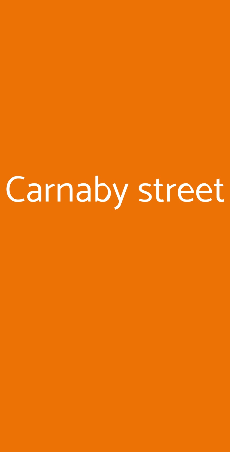 Carnaby street Venturina Terme menù 1 pagina