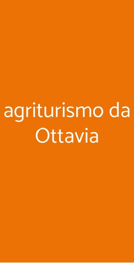 Agriturismo Da Ottavia, Bibbona