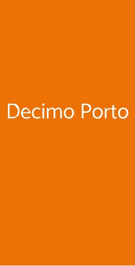 Decimo Porto, Livorno