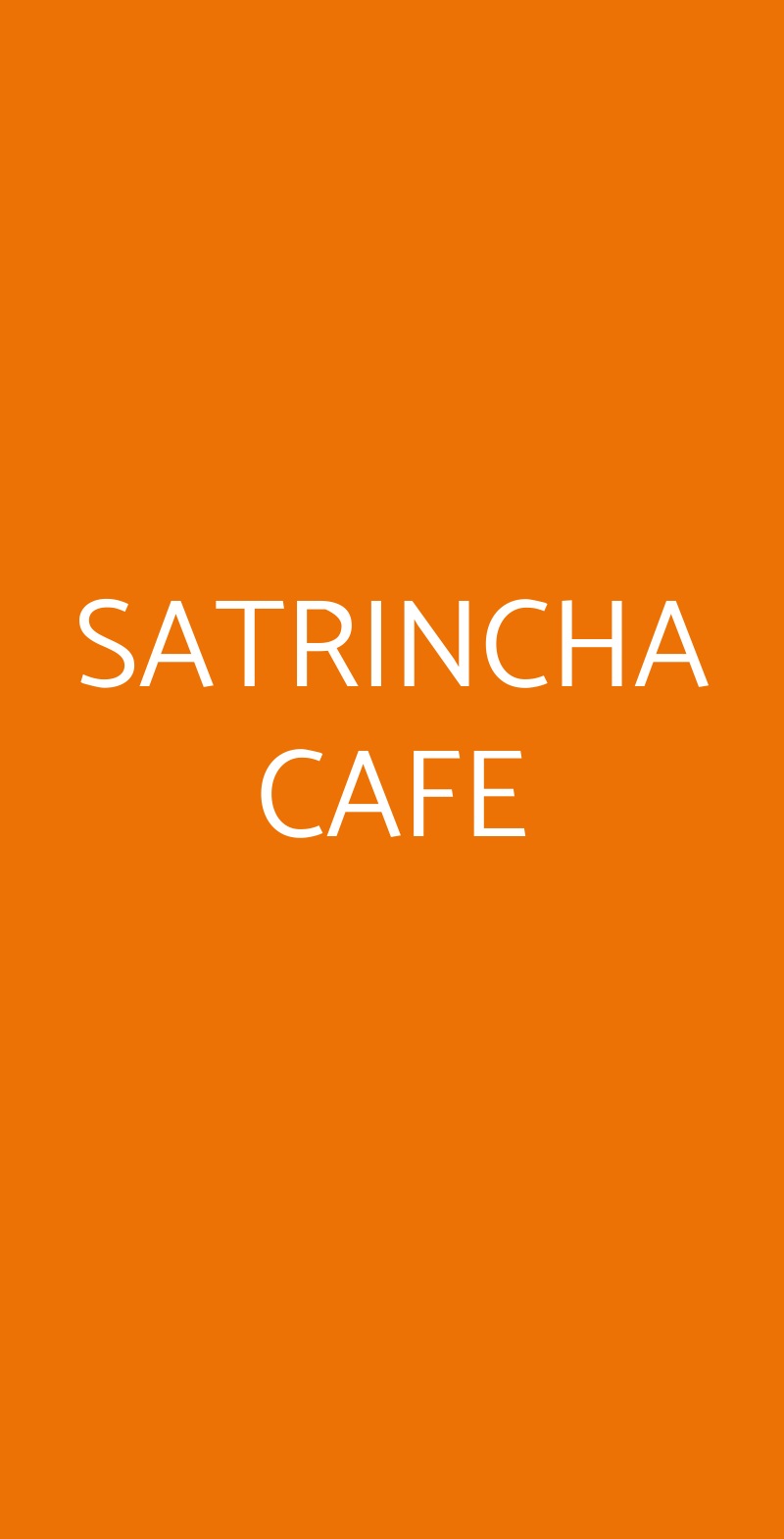 SATRINCHA CAFE Peschiera Borromeo menù 1 pagina