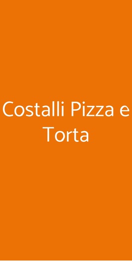 Costalli Pizza E Torta, Livorno