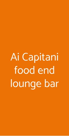 Ai Capitani Food End Lounge Bar, Peschiera del Garda