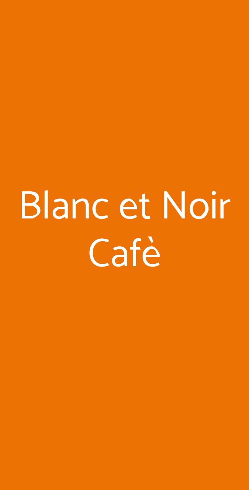 Blanc Et Noir Cafè, Livorno