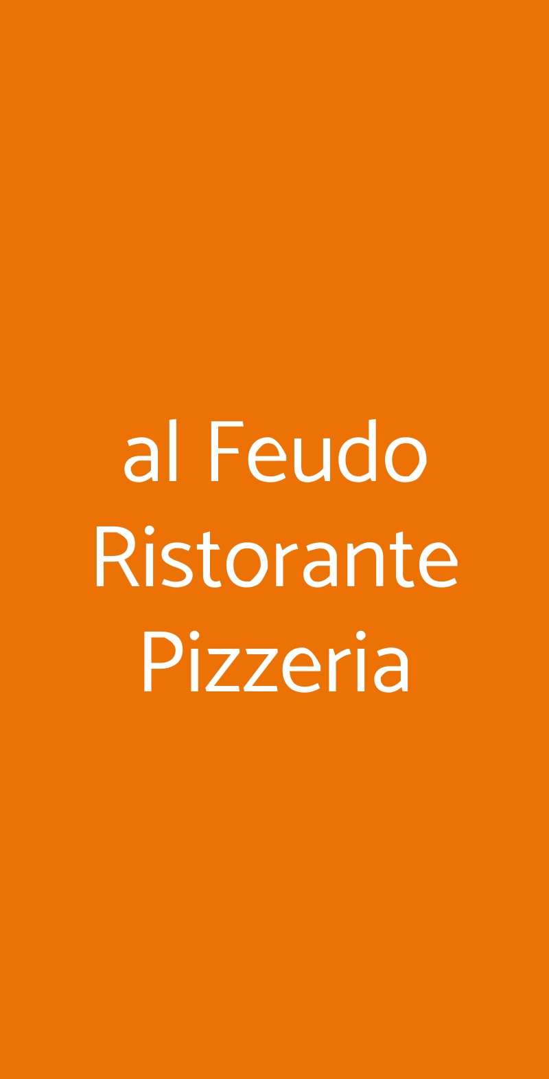 al Feudo Ristorante Pizzeria Taormina menù 1 pagina
