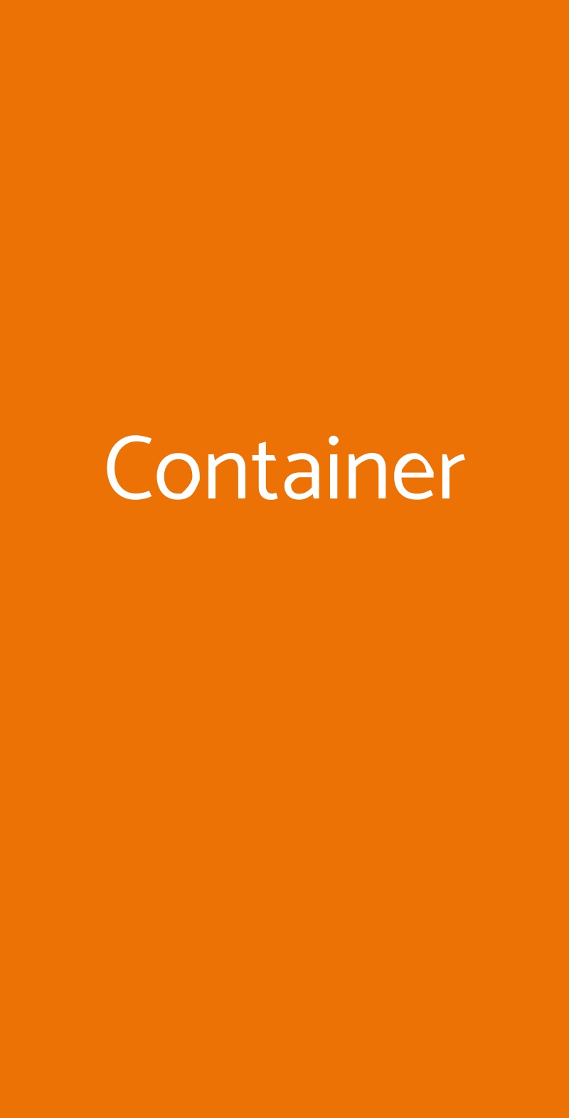 Container Castel Maggiore menù 1 pagina