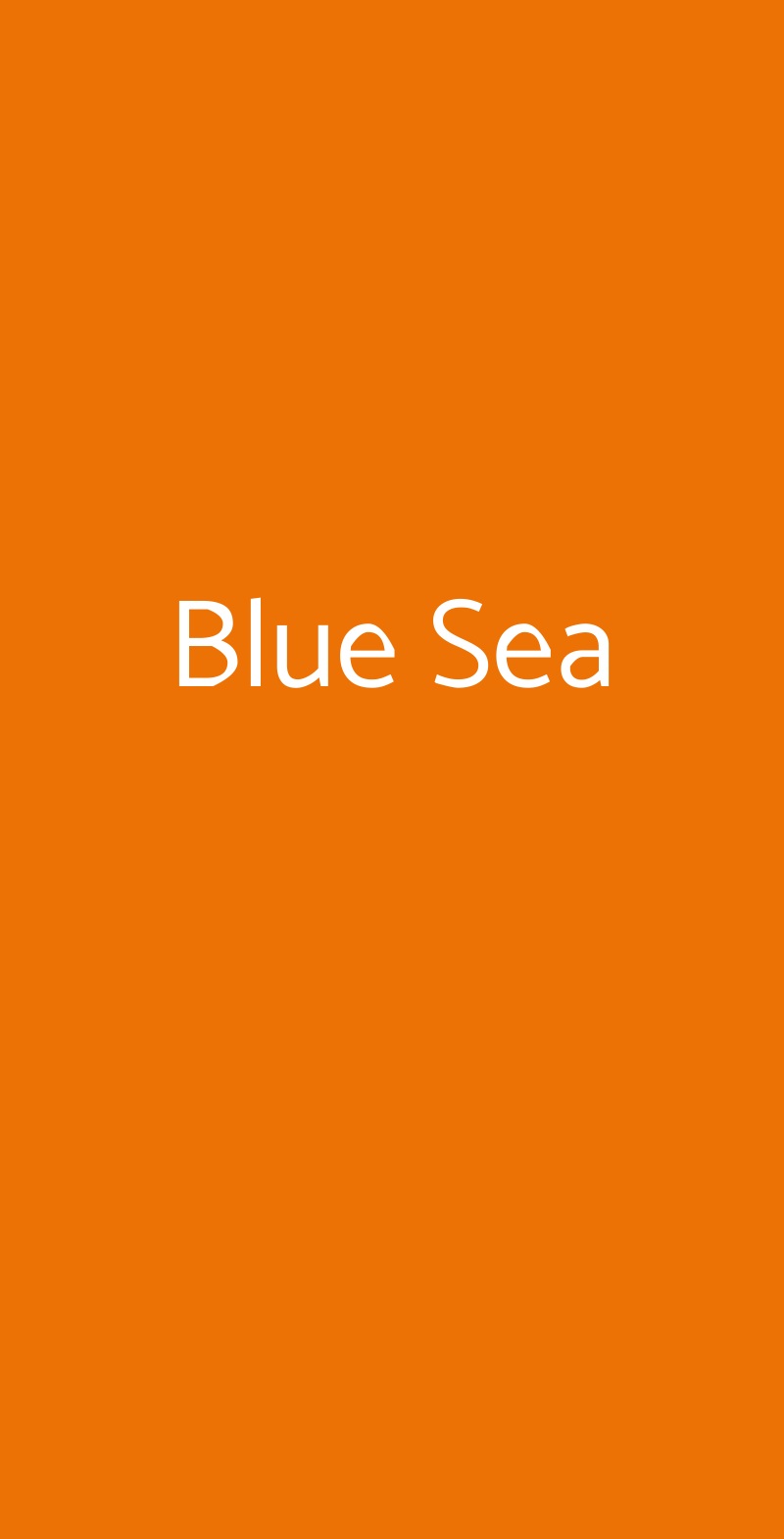 Blue Sea Letojanni menù 1 pagina