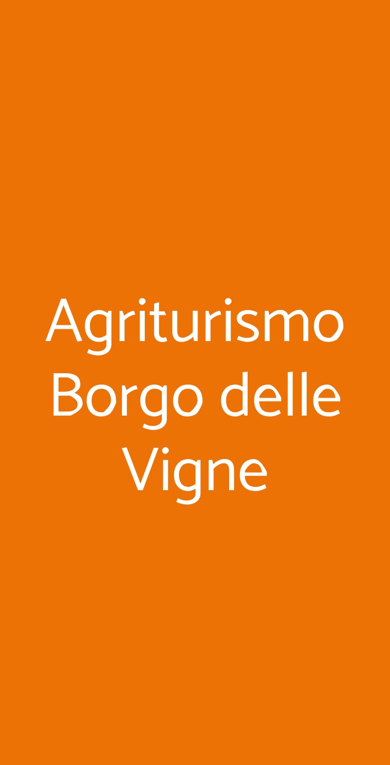 Agriturismo Borgo delle Vigne Zola Predosa menù 1 pagina