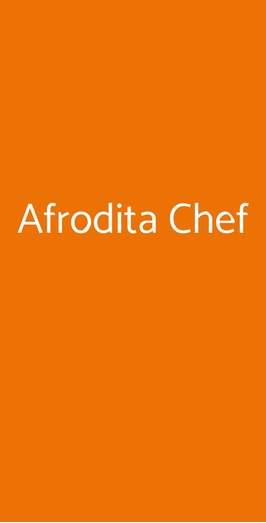 Afrodita Chef, Bologna