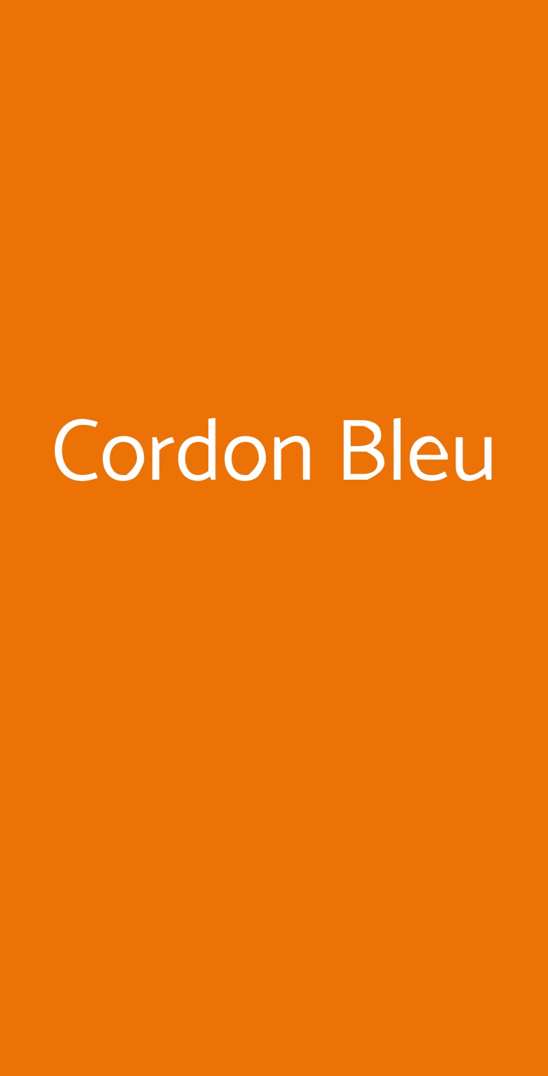 Cordon Bleu Bologna menù 1 pagina