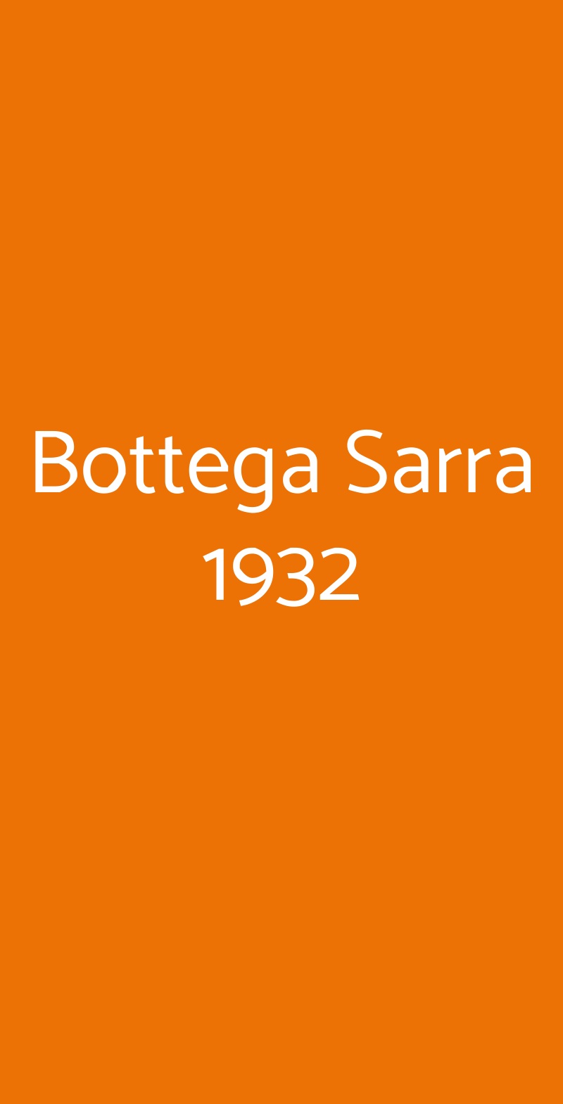 Bottega Sarra 1932 Terracina menù 1 pagina