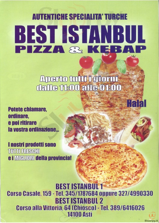 BEST ISTANBUL 1 Asti menù 1 pagina