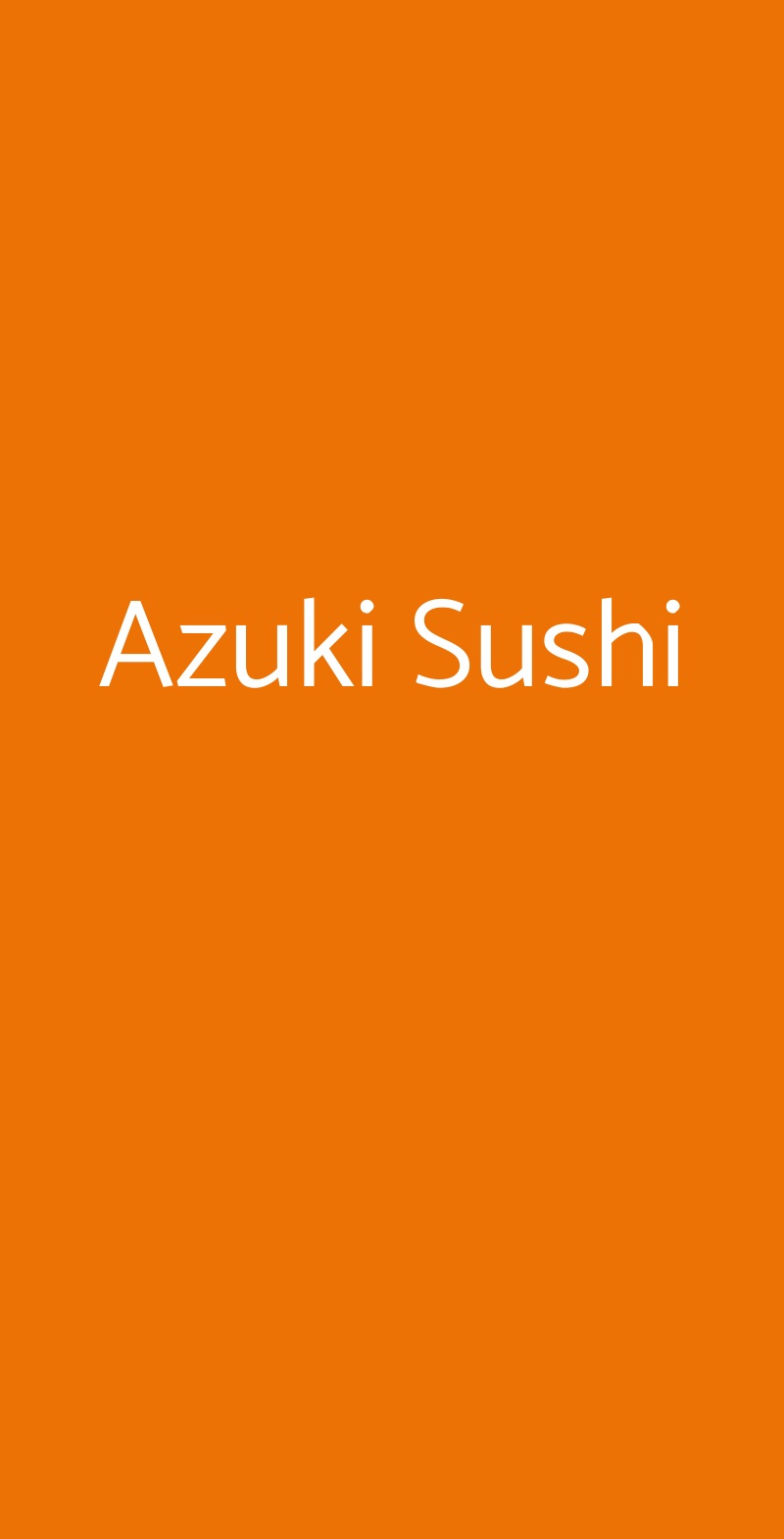 Azuki Sushi Riccione menù 1 pagina