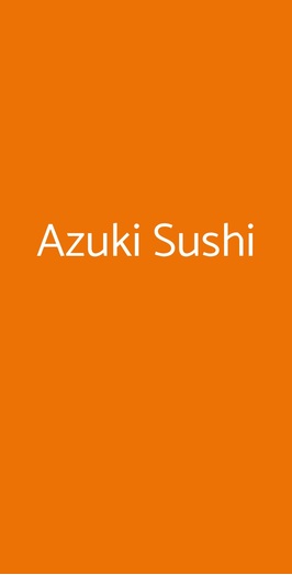 Azuki Sushi, Riccione