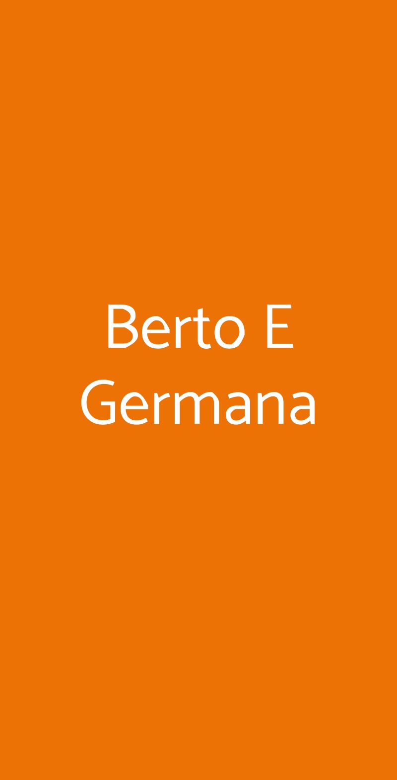 Berto E Germana Rimini menù 1 pagina
