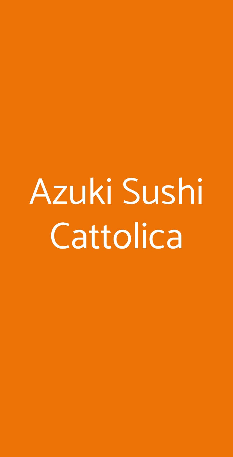 My Sushi Cattolica menù 1 pagina