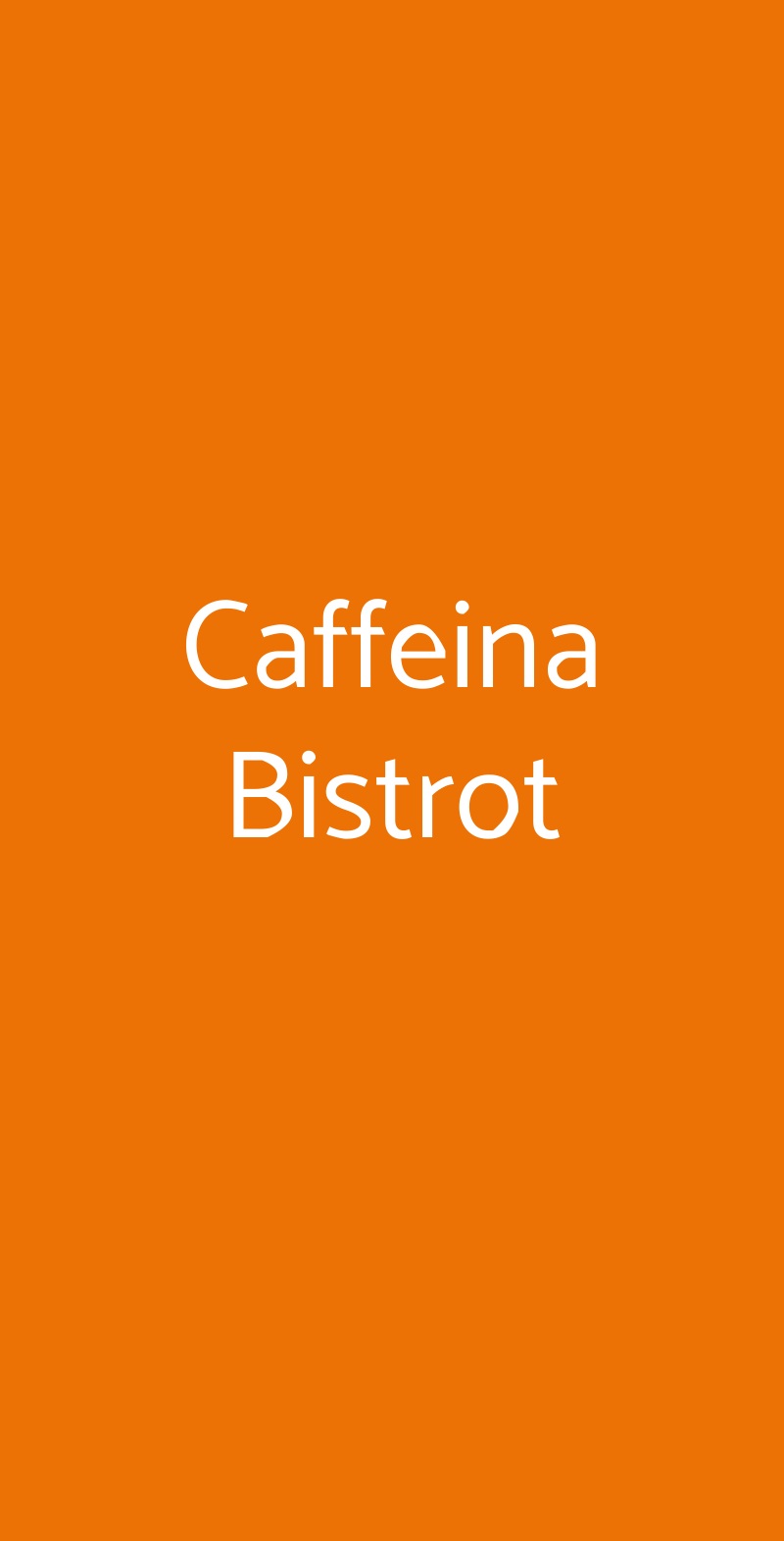 Caffeina Bistrot Misano Adriatico menù 1 pagina
