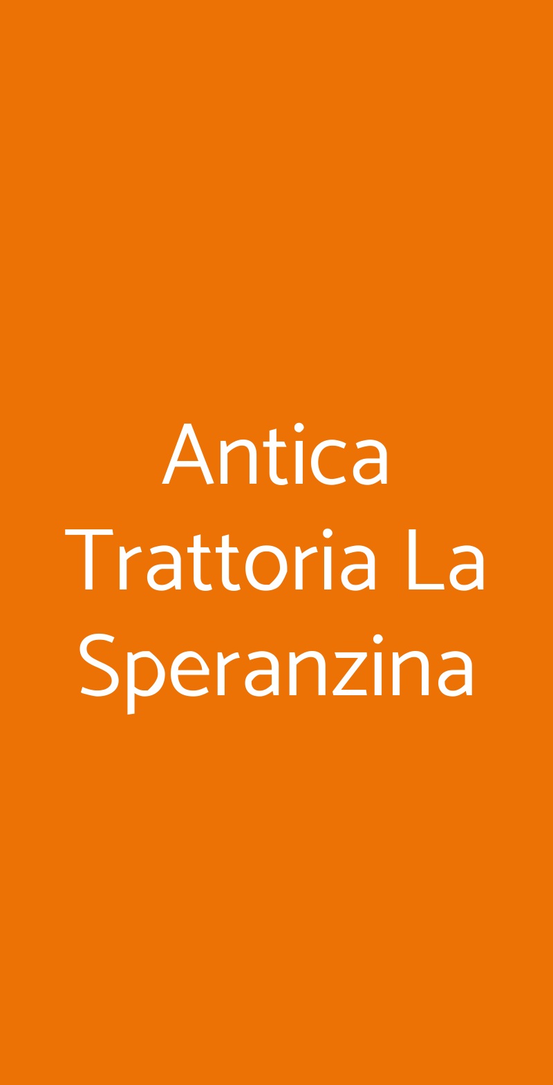 Antica Trattoria La Speranzina Sirmione menù 1 pagina