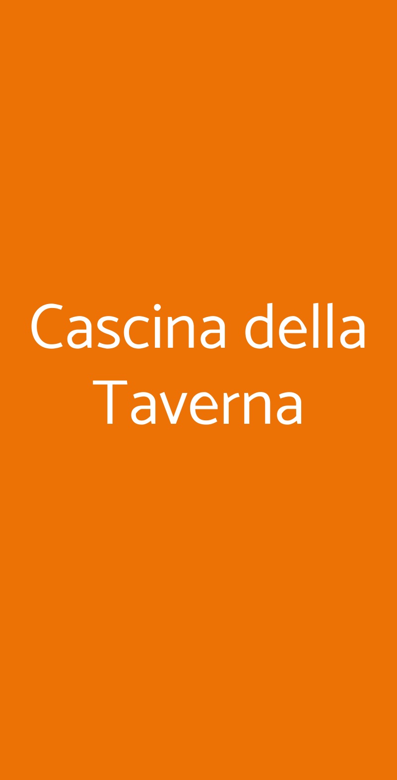 Cascina della Taverna Desenzano del Garda menù 1 pagina