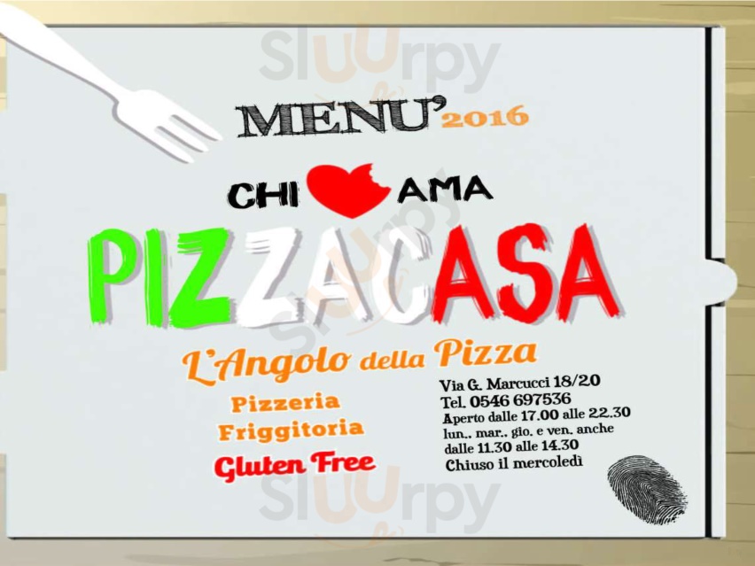 L'Angolo di Pizza Casa Faenza menù 1 pagina