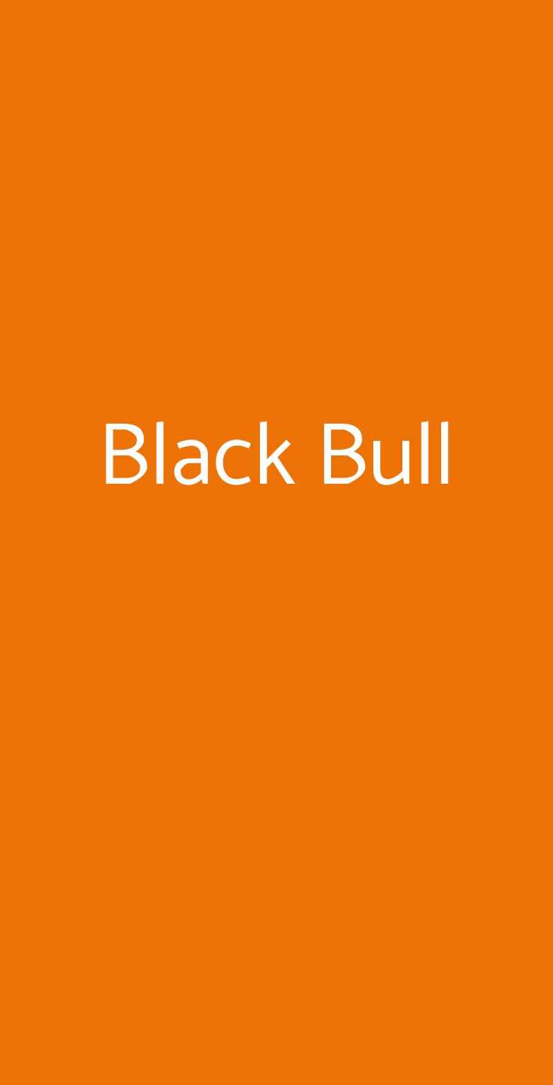 Black Bull Brescia menù 1 pagina