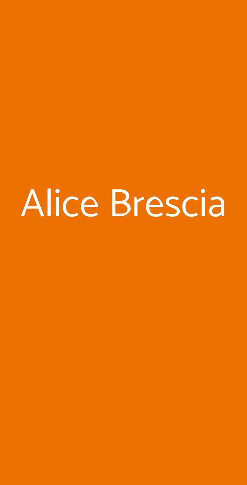 Alice Brescia Brescia menù 1 pagina