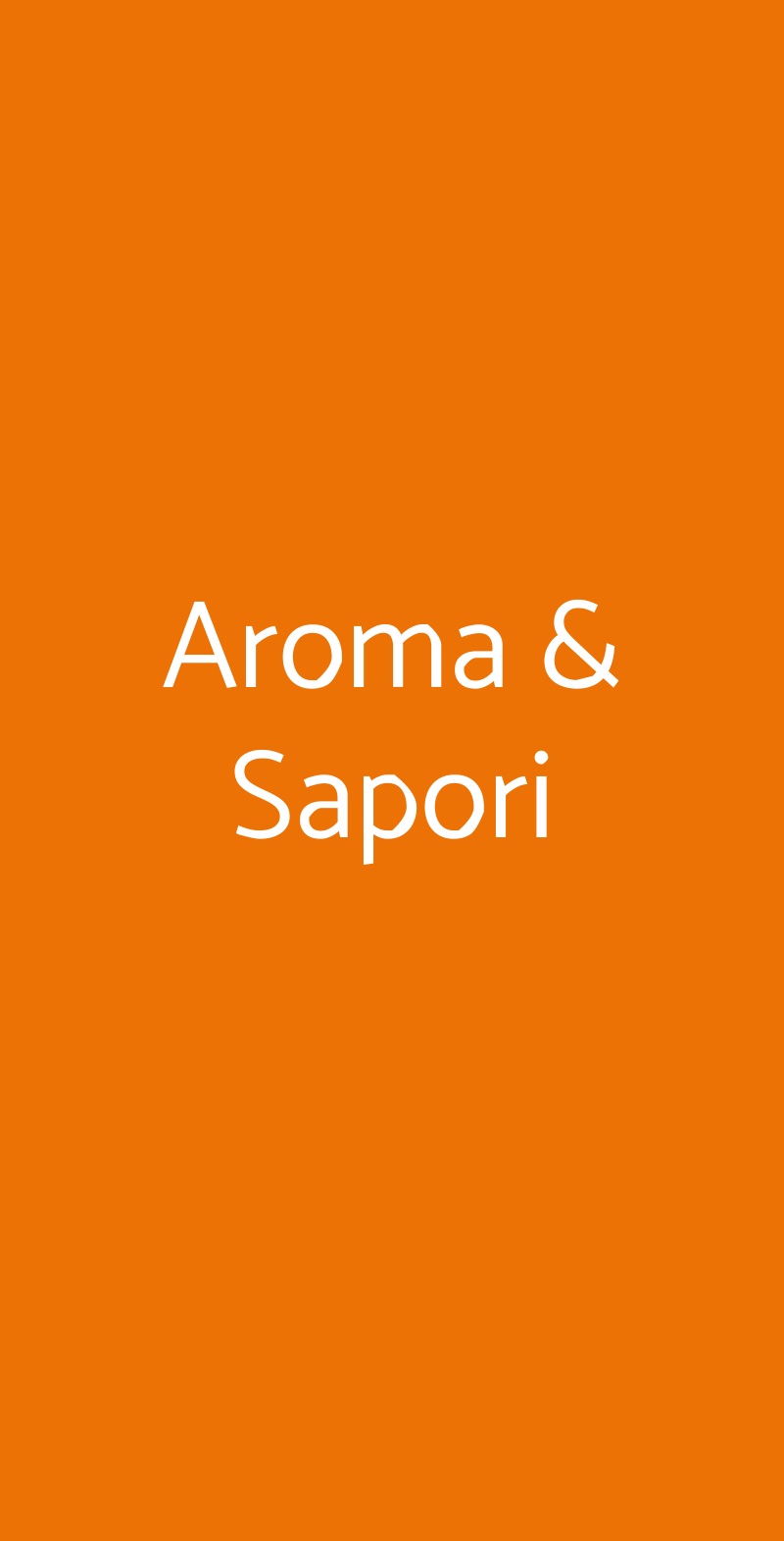 Aroma & Sapori Castel Mella menù 1 pagina