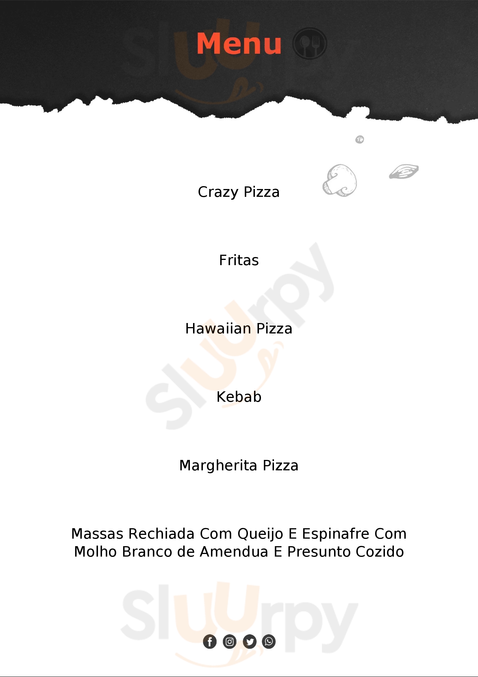 Crazy Pizza Venezia menù 1 pagina