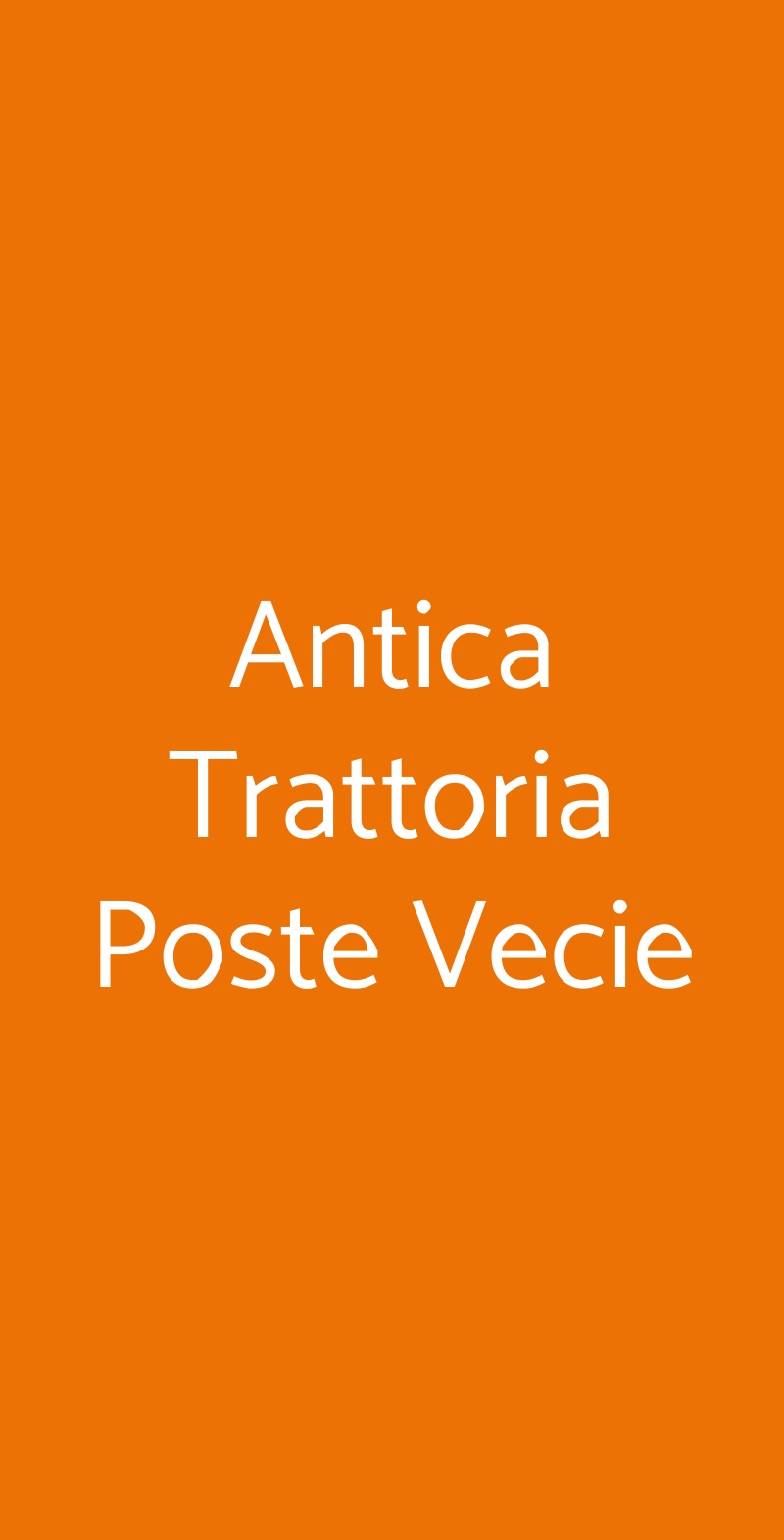 Antica Trattoria Poste Vecie Venezia menù 1 pagina