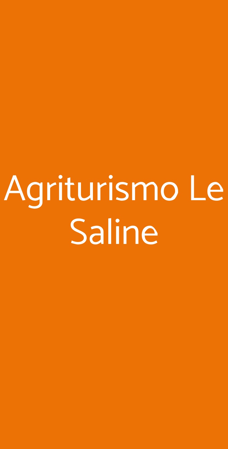 Agriturismo Le Saline Cavallino-Treporti menù 1 pagina