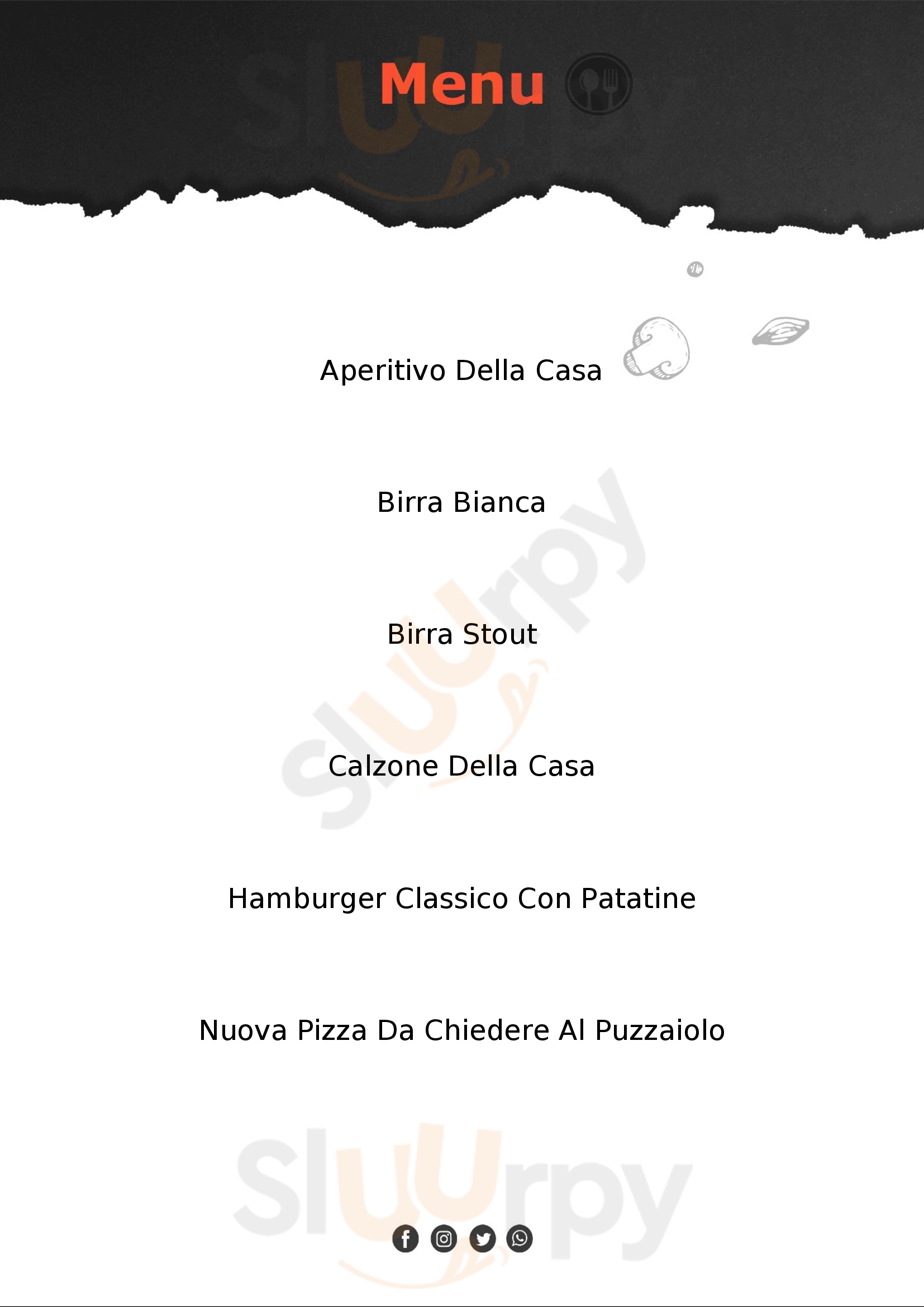 Bar Pizzeria Ecccezzionale Annone Veneto menù 1 pagina