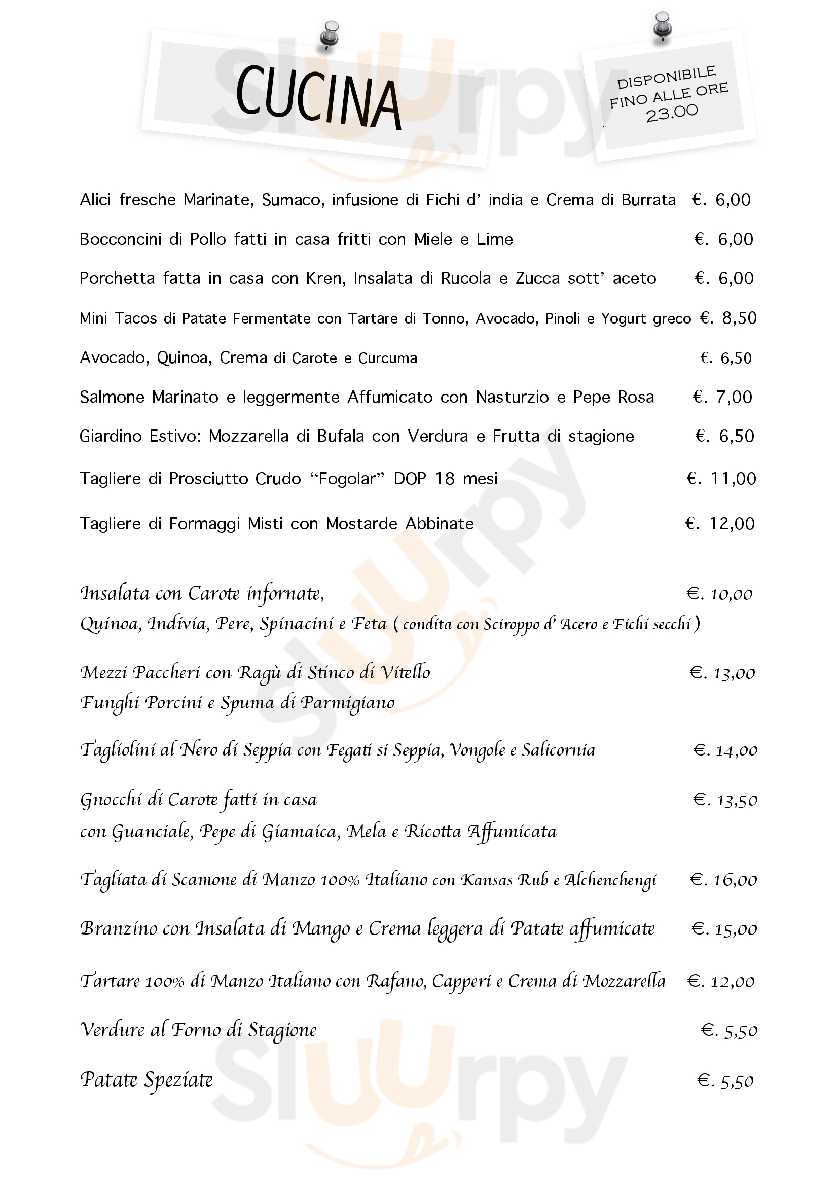 Cantina 900 Portogruaro Portogruaro menù 1 pagina