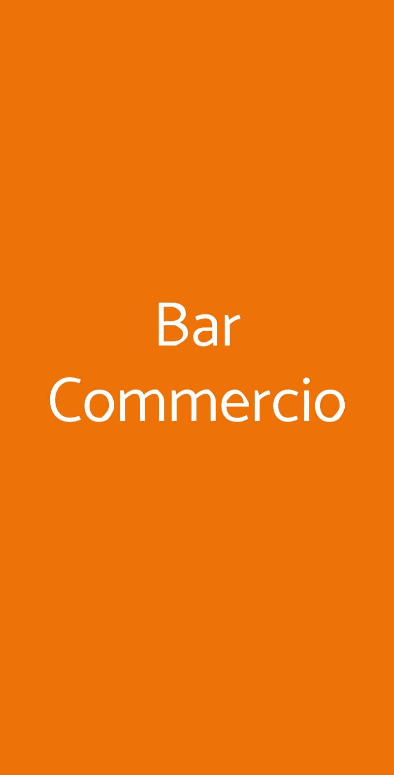 Bar Commercio Cavallino-Treporti menù 1 pagina