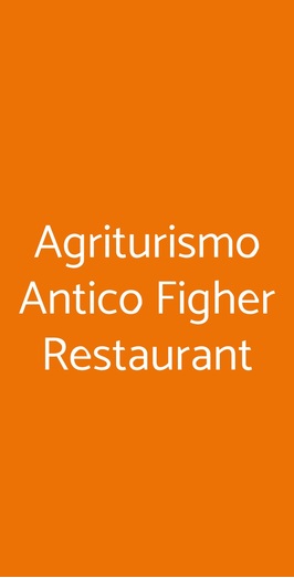 Agriturismo Antico Figher Restaurant, Musile di Piave