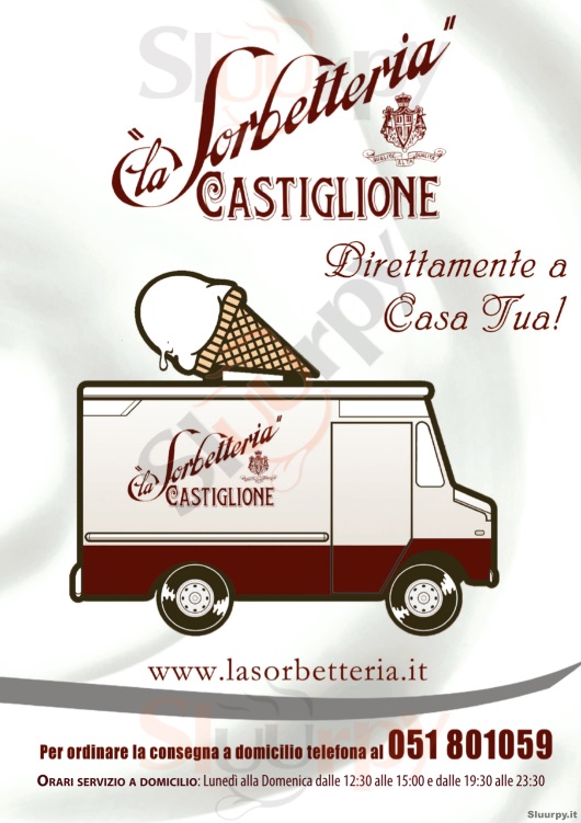 La Sorbetteria Castiglione, Via Castiglione Bologna menù 1 pagina