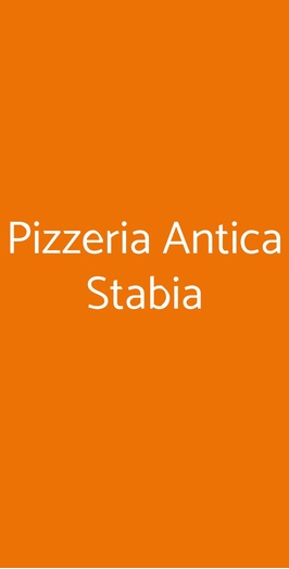 Pizzeria Antica Stabia, Roma