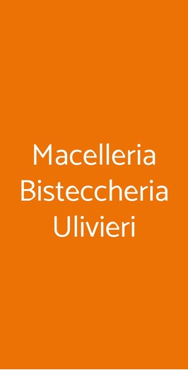 Macelleria Bisteccheria Ulivieri, Roma
