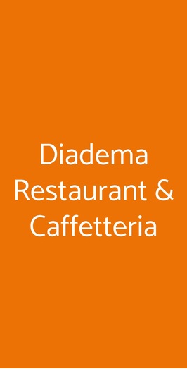 Diadema Restaurant & Caffetteria