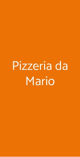 Pizzeria Da Mario, Roma