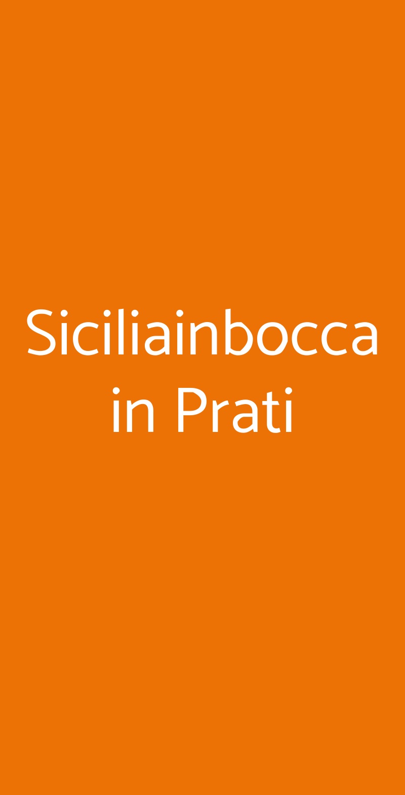 Siciliainbocca in Prati Roma menù 1 pagina
