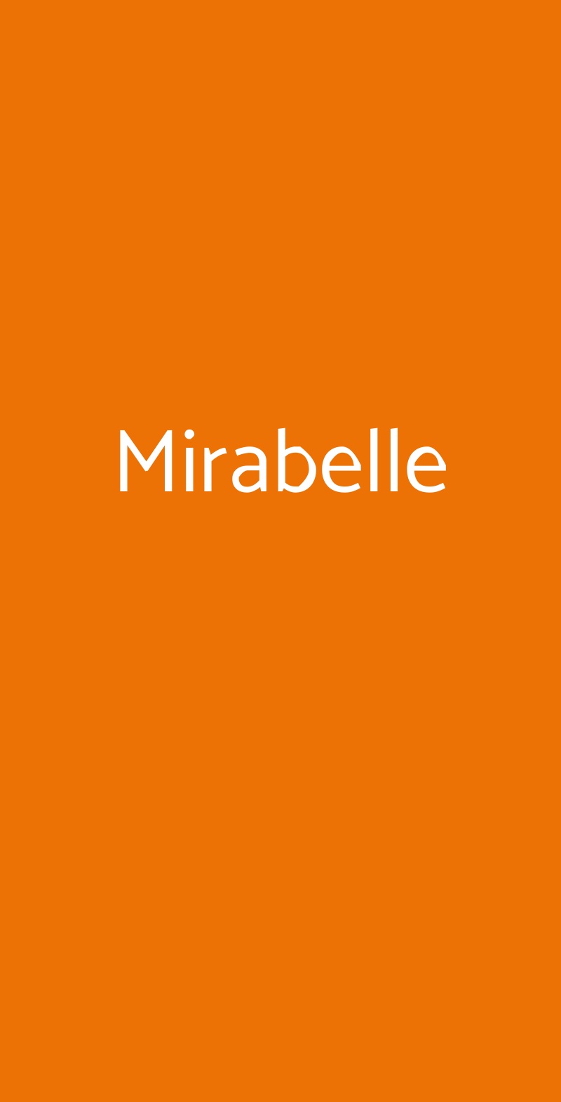 Mirabelle Roma menù 1 pagina