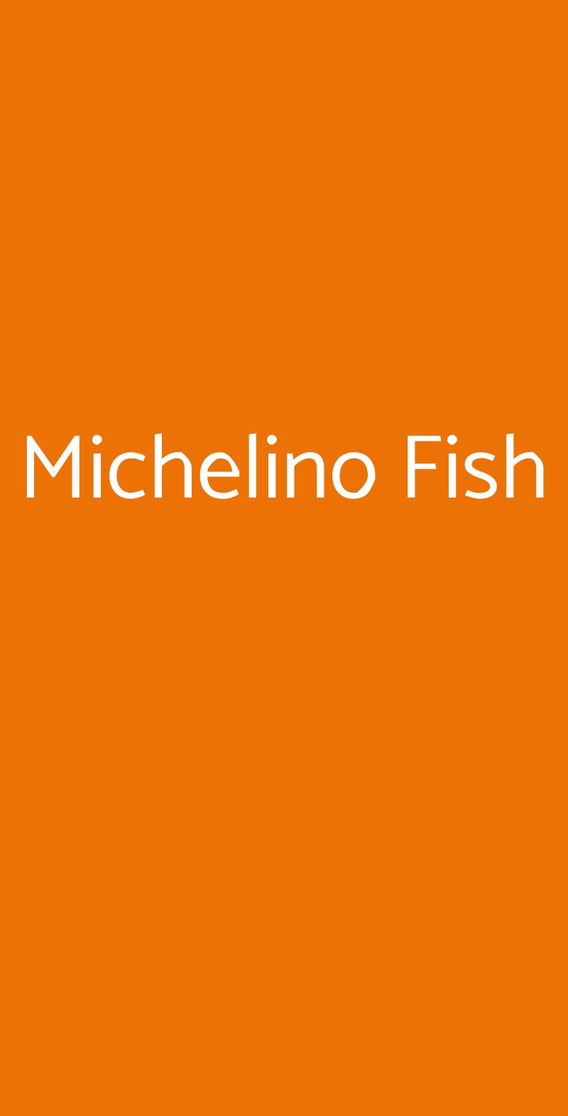 Michelino Fish Roma menù 1 pagina