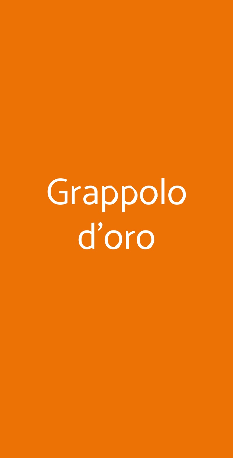 Grappolo D'oro, Roma