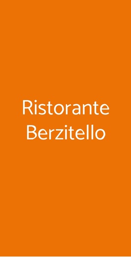 Ristorante Berzitello, Roma