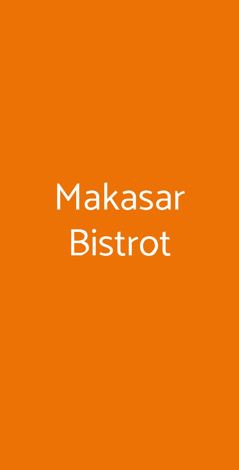 Makasar Bistrot, Roma