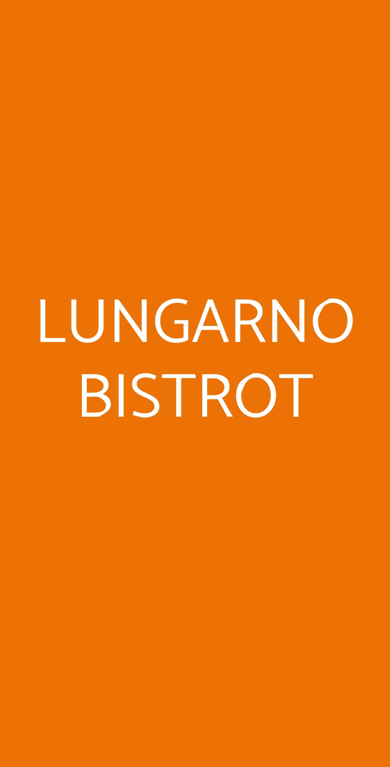 LUNGARNO BISTROT Firenze menù 1 pagina