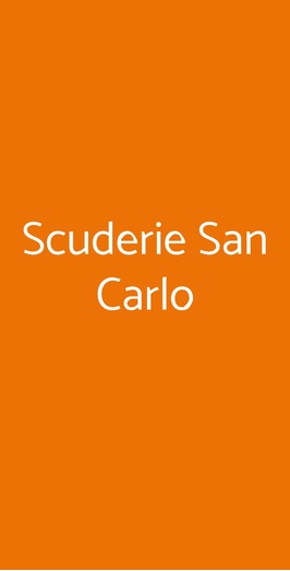 Scuderie San Carlo, Roma