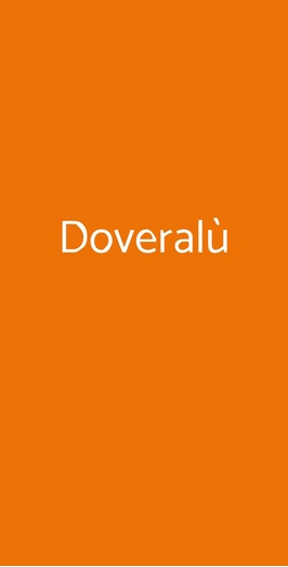 Doveralù