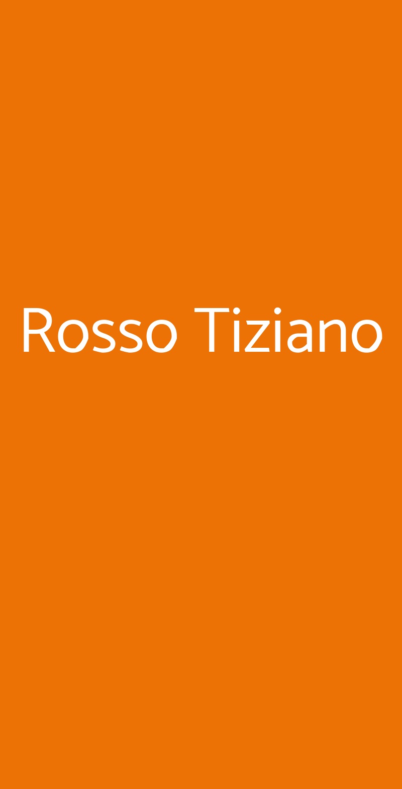 Rosso Tiziano Roma menù 1 pagina