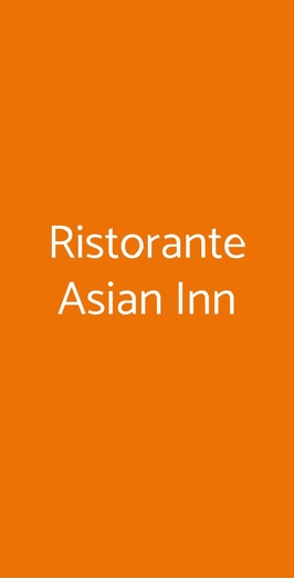 Ristorante Asian Inn, Roma